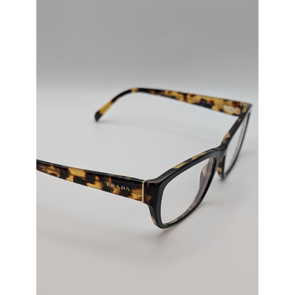 Prada Eyeglasses Frames Black Tortoise NAI-101 135 Made in Italy Mens Womens - Picture 5 of 16